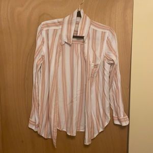 Stripe button down top
